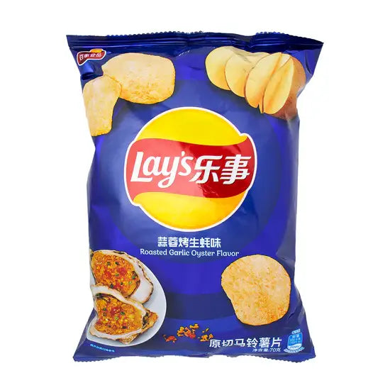 LAY’S POTATO CHIPS ROASTED GARLIC OYSTER FLAVOR 70g