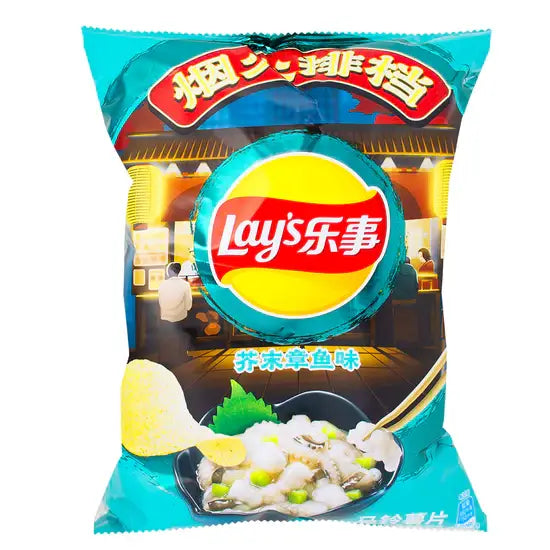 LAY’S POTATO CHIPS WASABI OCTOPUS FLAVOR 70g